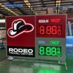 led gas price sign rodeo