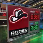 led gas price sign rodeo