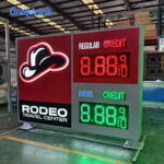 led gas price sign rodeo