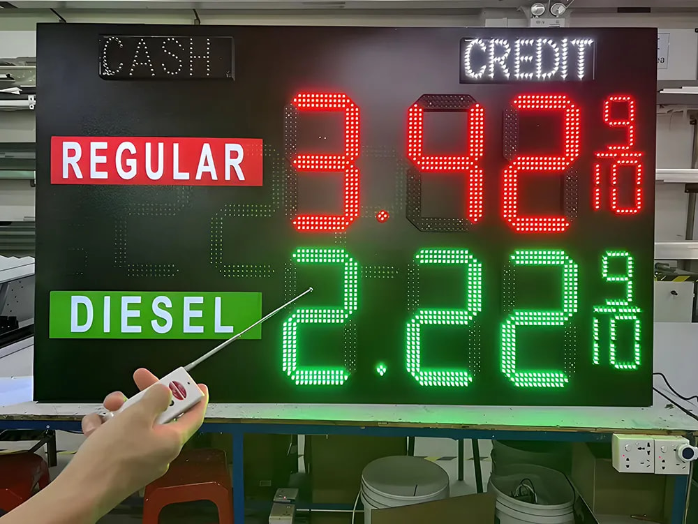 led gas price sign