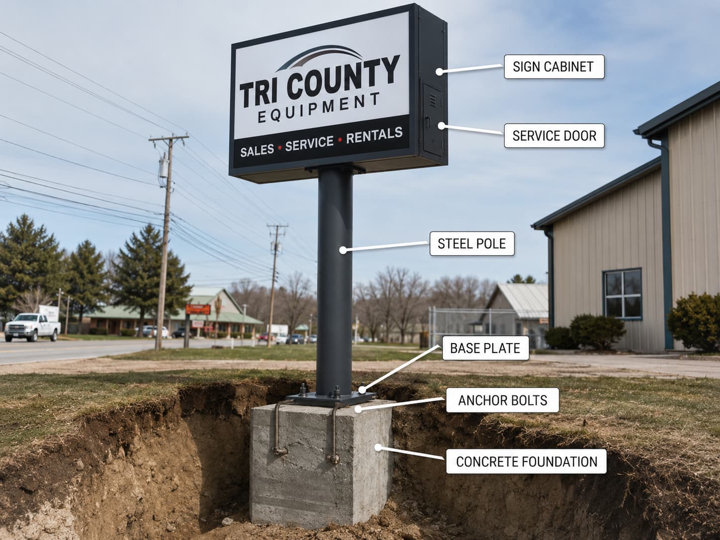 Pylon Sign vs Monument Sign: Key Differences & Best Uses - Blog
