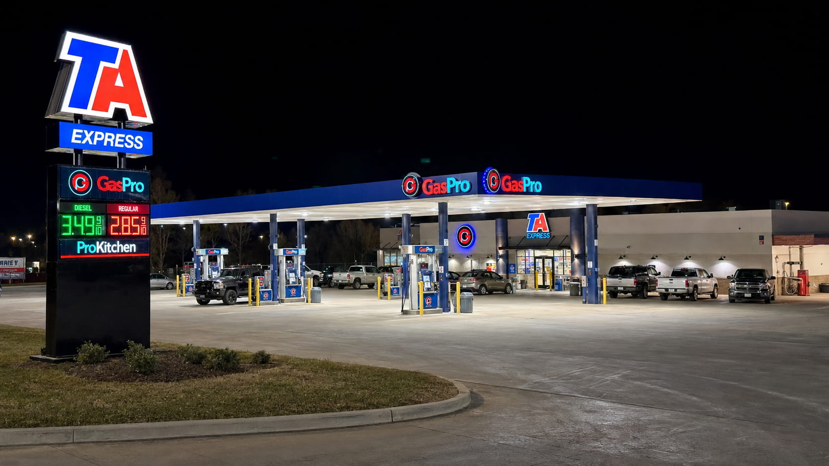 Complete custom gas station signage project