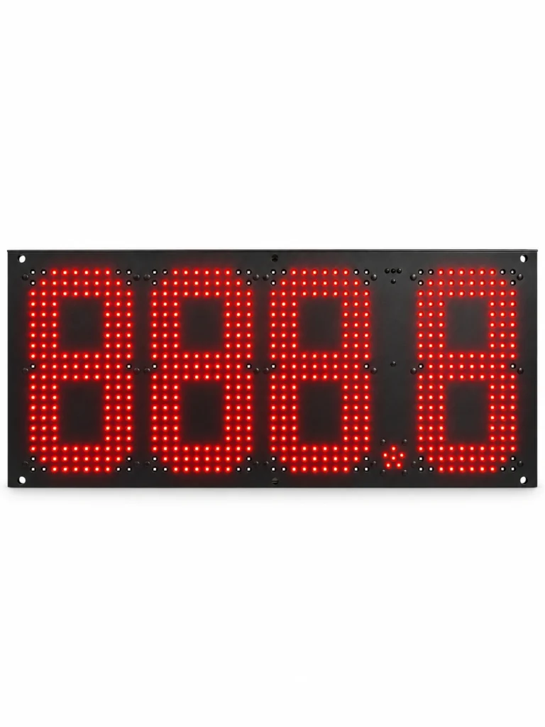 australia-led-gas-price-sign-red-front-view
