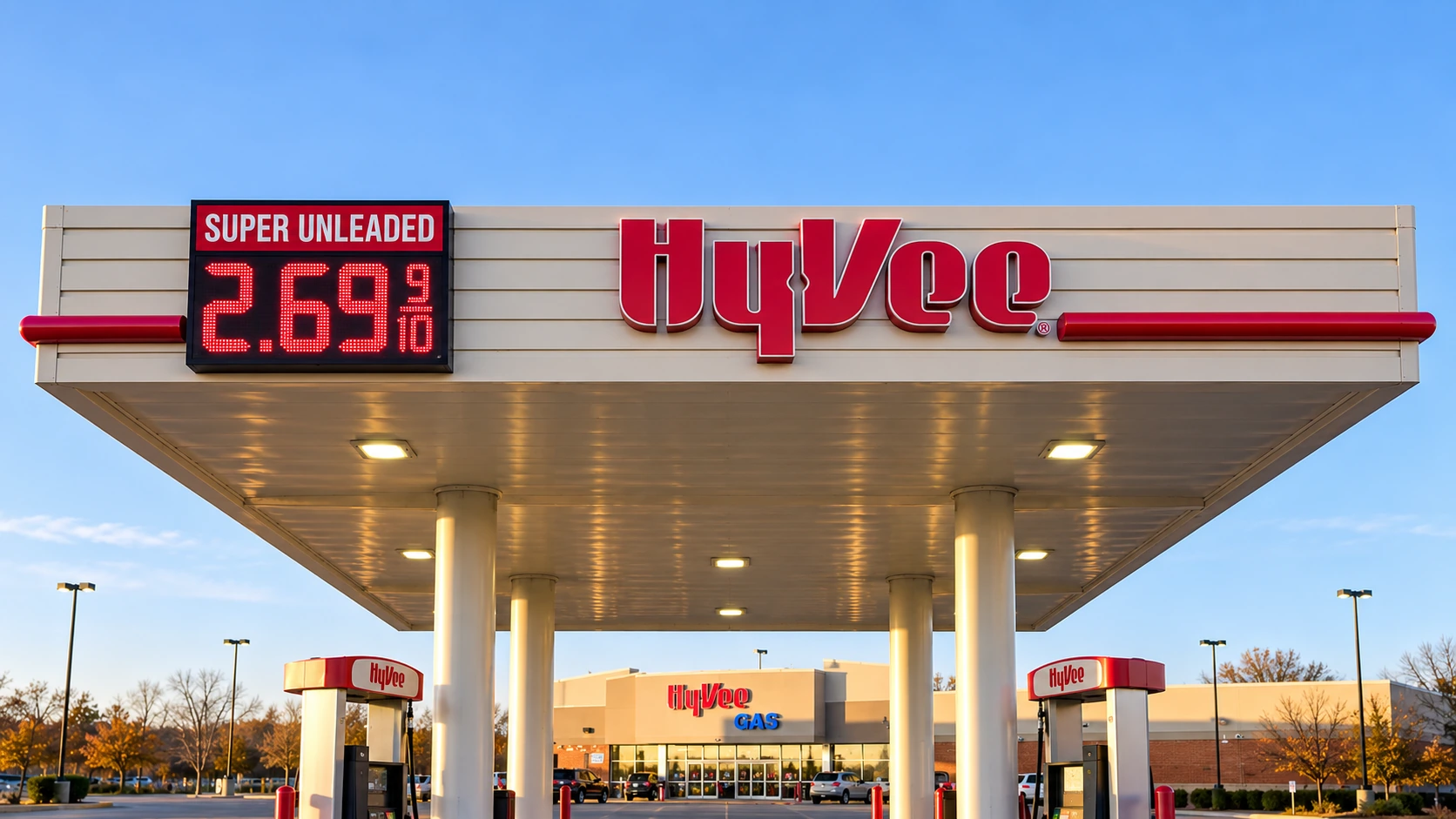 Canopy mounted LED gas price sign