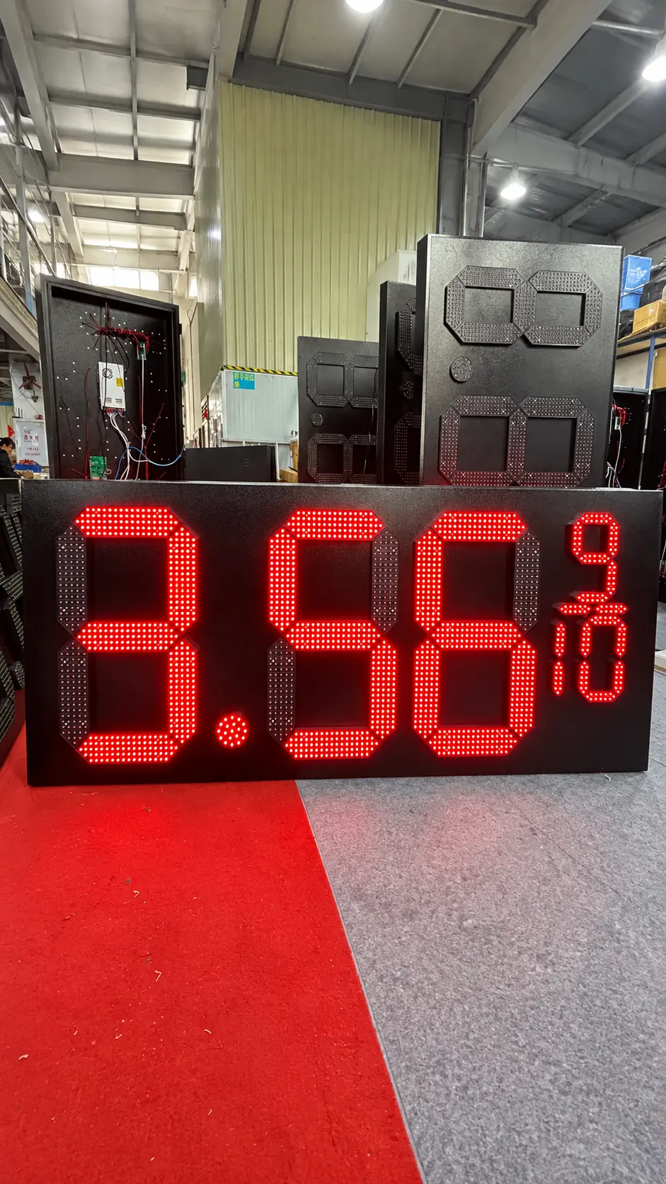 LED gas price digit modules