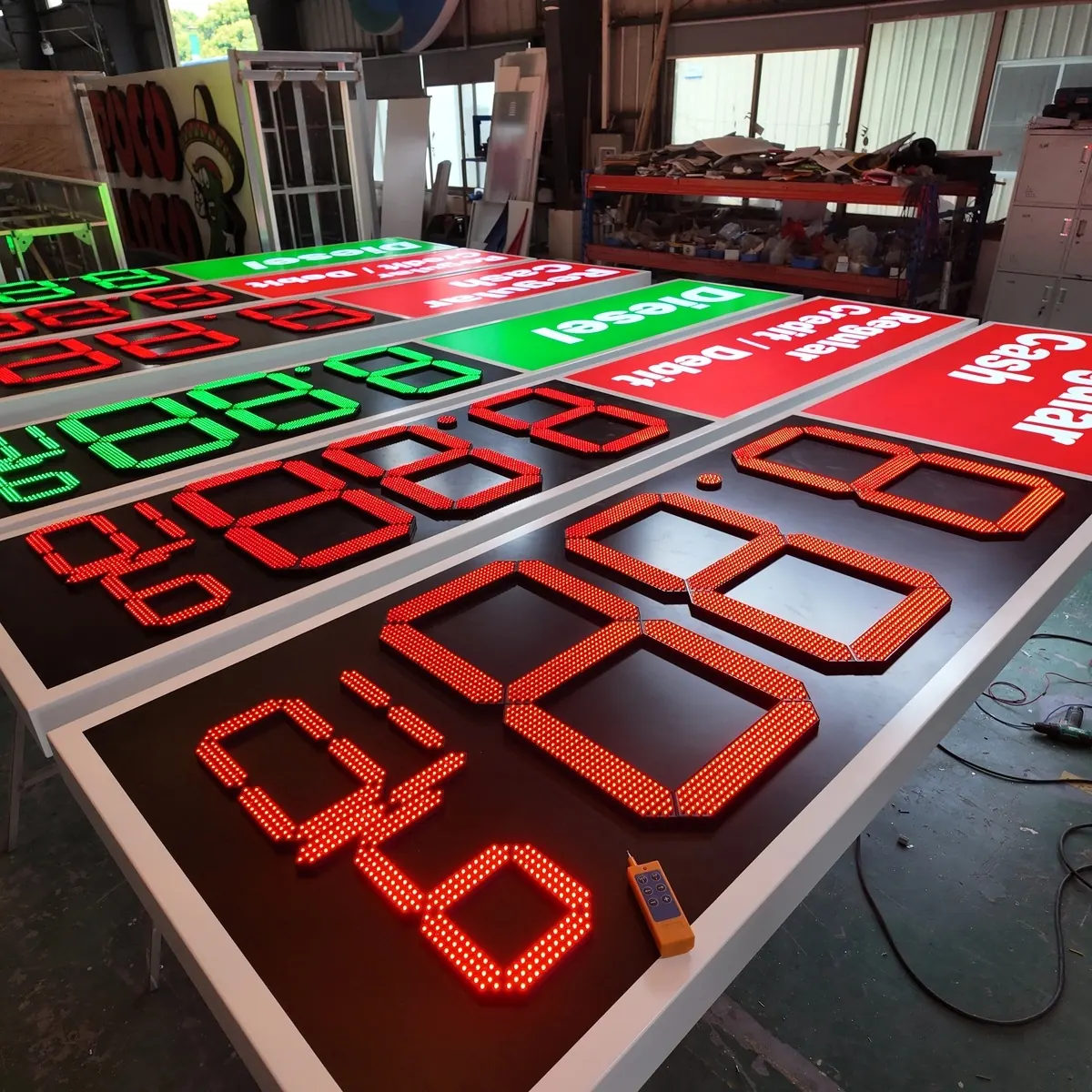 Monument LED gas price sign project