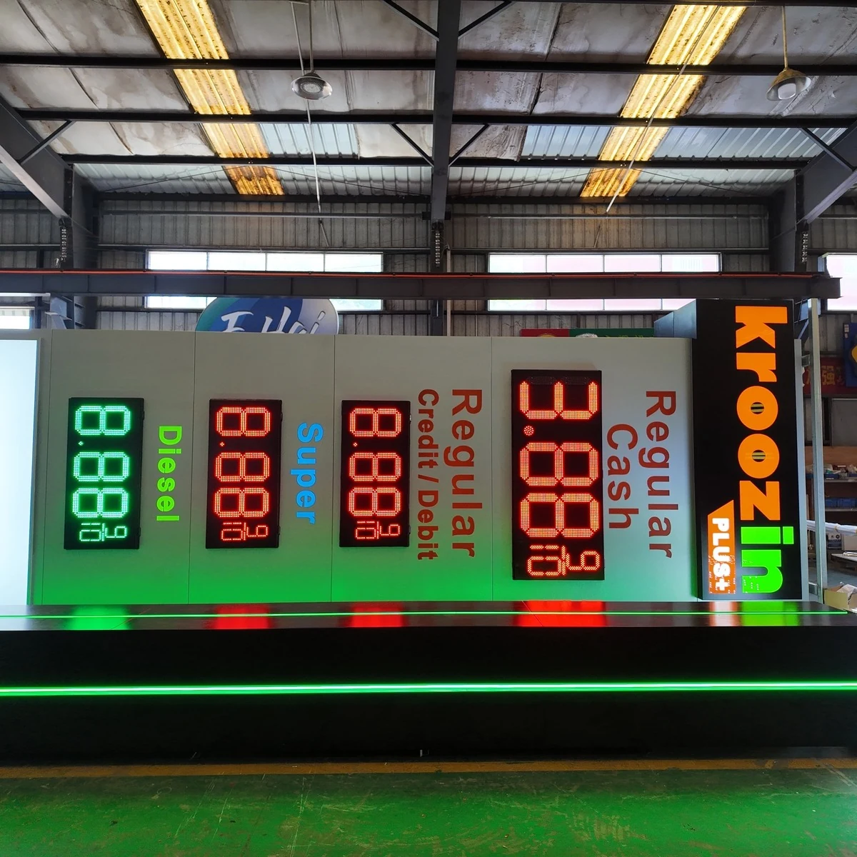 LED gas price sign retrofit project