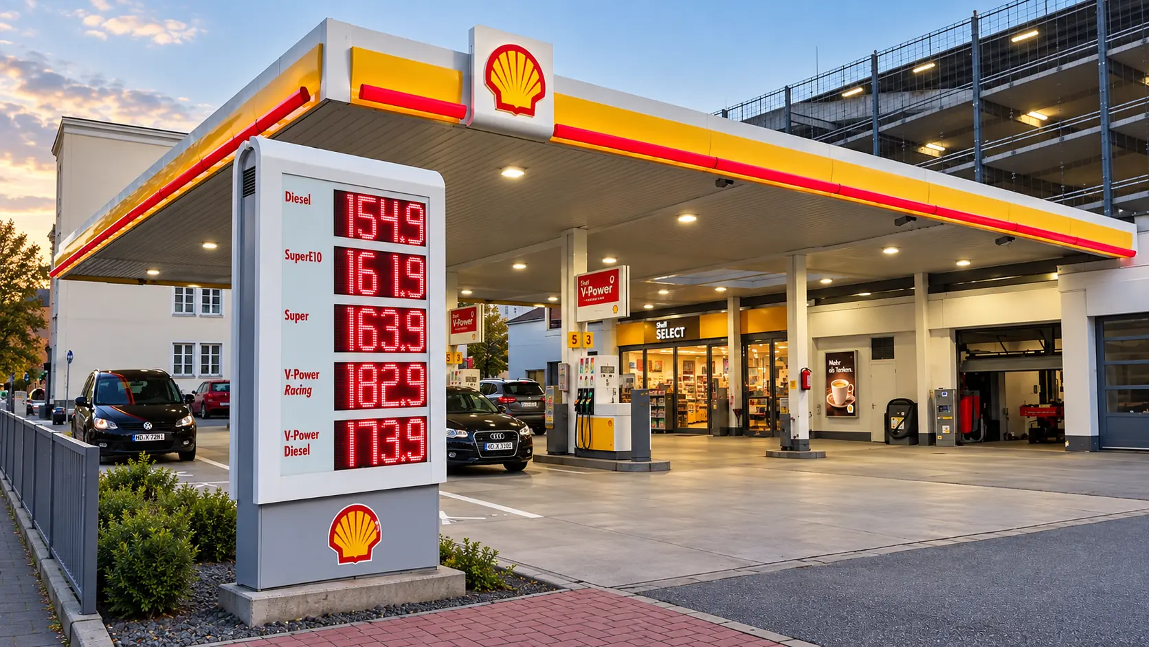 Forecourt LED gas price display