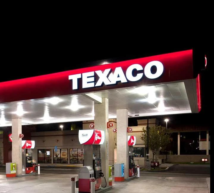 texaco-service-station-canopy-night-lighting